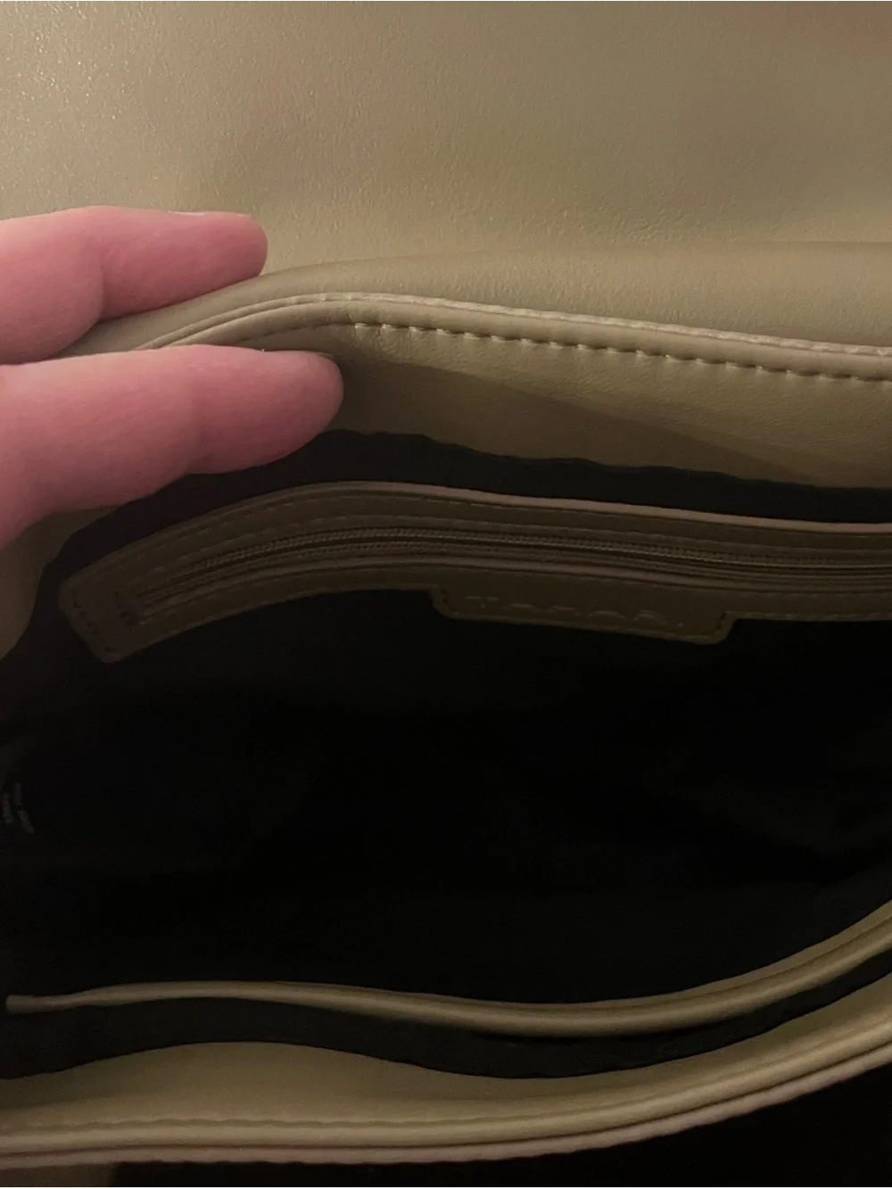 Tahari Taupe Crossbody with Adjustable Strap